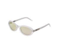 Retrosuperfuture Unisex Retrosuperfuture 6WK CHERRY FROZEN Lunettes de soleil Acétate Transparent Gris Géométrique Normale