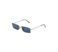 Retrosuperfuture Unisex Retrosuperfuture 9K0 CHOPPER LIGHT BLUE Lunettes de soleil Métal Argent Bleu Carré Normale