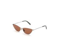 Retrosuperfuture Unisex Retrosuperfuture DJN SPILLO METALLIC MINT Lunettes de soleil Métal Argent Bordeaux Cat Eye Normale