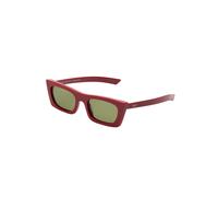 Retrosuperfuture Unisex Retrosuperfuture E7D FRED 2.0 ROSSISSIMO Lunettes de soleil Acétate Rouge Vert Carré Normale