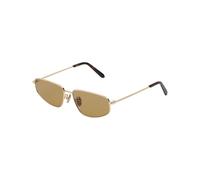 Retrosuperfuture Unisex Retrosuperfuture FK5 ISEDRA SENAPE Lunettes de soleil Métal Or Marron Géométrique Normale