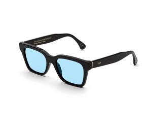 Retrosuperfuture Unisex Retrosuperfuture MKK AMERICA AZURE Lunettes de soleil Acétate Noir Bleu clair Carré