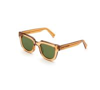 Retrosuperfuture Unisex Retrosuperfuture S5R Serio Cola green Lunettes de soleil Acétate Marron Vert Ronde Normale