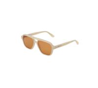Retrosuperfuture Unisex Retrosuperfuture T7H MANEVAL CREMOSO Lunettes de soleil Acétate Crème Orange Carré Normale