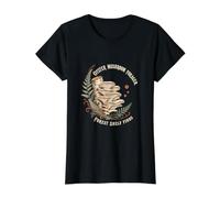 Retrouvailles sur l'étagère forestière des huîtres et Champignons T-Shirt Graphique avec Valeur, Femme, Noir, XS