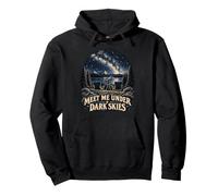 Retrouve-Moi sous Un Ciel Sombre Observation Étoiles Sweat à Capuche