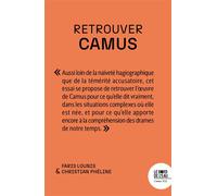 Retrouver Camus - Faris Lounis - Le Bord De L'eau Eds - broché - Biographie