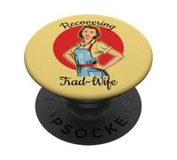 Retrouver la déconstruction d'une Femme commerçante : Une féministe drôle libérée PopSockets PopGrip Adhésif