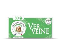 Retrouvez la fraîcheur d'un classique avec l'infusion Verveine de LES 2 MARMOTTES, format X30 sans arômes ajoutés - Lot de 3