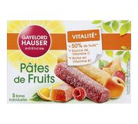 Retrouvez la vitalité au quotidien avec les pâtes de fruits GAYELORD HAUSER, source de vitamine C pour réduire la fatigue, format 5 barres de 25 g - Lot de 3