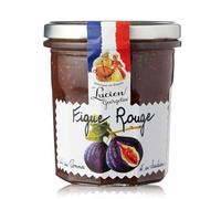 Retrouvez le goût authentique des confitures d'antan avec LUCIEN GEORGELIN Préparation figue rouge cuite au chaudron, pot de 320g - Lot de 4