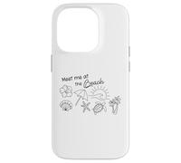 « Retrouvez-moi à la plage » Surf sur l'océan tropical Sea Turtle Summer Coque pour iPhone 14 Pro