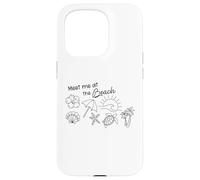 « Retrouvez-moi à la plage » Surf sur l'océan tropical Sea Turtle Summer Coque pour iPhone 15 Pro