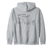 « Retrouvez-moi à la plage » Surf sur l'océan tropical Sea Turtle Summer Sweat à Capuche