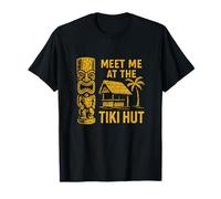 Retrouvez-Moi au Tiki Hut Retro Luau Vacation Island Funny T-Shirt