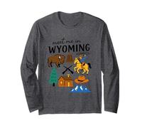 Retrouvez-Moi dans Le Wyoming Cowboy Buffalo Mountain Manche Longue