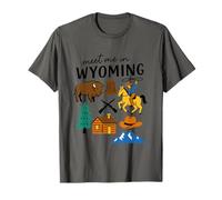 Retrouvez-Moi dans Le Wyoming Cowboy Buffalo Mountain T-Shirt