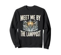 Retrouvez-Moi près du lampadaire, Une forêt enneigée Confortable en Hiver Sweatshirt
