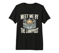 Retrouvez-Moi près du lampadaire, Une forêt enneigée Confortable en Hiver T-Shirt Haut de Gamme