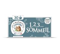 Retrouvez un sommeil apaisé grâce à l'infusion Sommeil LES 2 MARMOTTES, mélange de plantes sans arômes ajoutés, format box 30 sachets, poids net 1.08 kg - Lot de 3