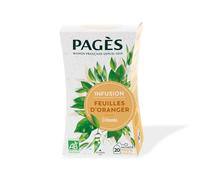 Retrouvez un sommeil réparateur avec l'infusion Détente Bio PAGES, format X20 sachets végétaux à la feuille d'oranger amer - Lot de 3