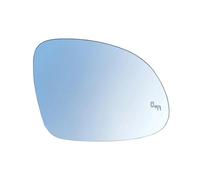 Rétrovise Latéral Verre Pour VW Pour Tiguan 2009-2016 Pour Sharan Pour Skoda Pour Yeti Rétroviseur Latéral Chauffant Avec Avertissement Angle Mort Aile Blanche(Left Side LH)