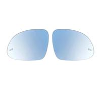 Rétrovise Latéral Verre Pour VW Pour Tiguan 2009-2016 Pour Sharan Pour Skoda Pour Yeti Rétroviseur Latéral Chauffant Avec Avertissement Angle Mort Aile Blanche(A Pair)
