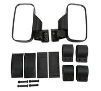 Rétroviseur, 1,75 Pouces 2 Pouces Rétroviseurs Latéraux de Remplacement pour Polaris RZR UTV AVT Roll Bar Noir