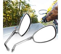 Rétroviseur, 2pcs moto moto rétroviseur modifié chromé rétroviseurs latéraux