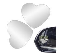 Rétroviseur Angle Mort | Rétroviseurs d'angle mort en forme de cœur pour voiture,Accessoires Adhésifs Convexe 2 Pièces Sécurité Stationnement Camion Véhicule Auxiliaire Rétroviseur
