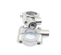 Rétroviseur Arière Support De Rétroviseur Universel pour Guidon De Moto (22 Mm Ou 25 Mm) Fixation par Collier, Adaptateur Argenté Et Noir Latéraux Rétroviseur(Silver-25mm-M10)