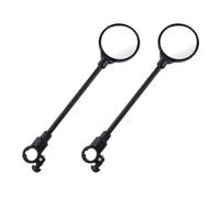Rétroviseur Arrière Noir Réglable 2 Pièces, pour Vélo et Moto ABS | Pivotant, Installation Facile, Meilleure Visibilité Arrière, Sécurité Accrue, pour Scooters, Cyclistes et Déplacements