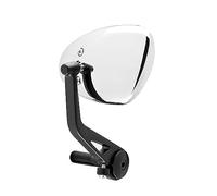 RÉTROVISEUR BAR END GAUCHE NOIR & CHROME CAL. DIBE