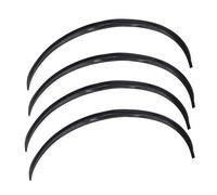 Rétroviseur Capuchons Universal Car Truck Body Fender Flare Rubber Wheel Sourcil Anti-rayures Strip Lip Stickers 2/4 Pcs Garde-Boue Avant et Arrière (Color : 4pcs BLACK)