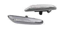 Rétroviseur Clignotant Pour BMW E60 E61 E90 E91 E87 E81 E83 E84 E88 E92 E93 E82 E46 Série 1 3 5 X1 X3 2004 Clignotant LED Dynamique Feu Position Latéral(Crystal Lens B)
