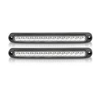 Rétroviseur Clignotants Latéraux Pour Remorque Pour Camion Pour Camionnette Pour SUV Pour Camping-car Barre Lumineuse Voiture Feu Freinage Signal Position Latéral Clignotant(2pcs White)