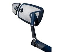 Rétroviseur compatible avec le guidon pour une installation à gauche ou à droite avec contrôle de rotation complet et support de base stable (simple gauche)