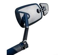 Rétroviseur compatible avec le guidon pour une installation à gauche ou à droite avec contrôle de rotation complet et support de base stable (simple droite)