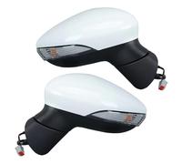 Retroviseur complet Pour Ford Pour Fiesta MK7 2013 2014 2015 2016 2017 6 Fils Blanc Chauffé 10 Trous Jack Aile Miroir Assemblée Rétroviseur Latéral(1 pair)