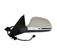 Retroviseur Complet Pour Q3 2013 2014 2015 2016 2017 2018 Chauffage Automatique Avec Lampe Mémoire Miroir Voiture Électrique Pliant Rétroviseur Assemblée Latéral Retroviseur Complet(Left 12-White a)