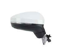 Retroviseur Complet Pour VW Pour Tiguan 2018 2019 2020 2021 2022 2023 Rétroviseur Latéral 8 Fils Double Prise Blanche Avec Éclairage D'angle Mort(1pc right)