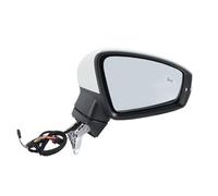 Retroviseur complet Pour VW Pour Tiguan 2018-2023 8 Broches Blanc Double Prise Avec Assemblage Miroir D'aile D'angle Mort Rétroviseur Latéral(1 Piece right)