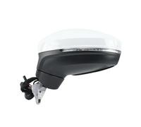 Retroviseur Complet Pour VW Pour Tiguan 2018-2023 Rétroviseur Intérieur Blanc À Double Prise Avec Surveillance D'angle Mort (8 Fils)(1pc left)