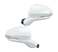 Retroviseur Complet Rétroviseur Latéral À 7 Broches Blanc Nacré Rabattable Manuellement Accessoires Voiture Pour Ford Pour Fusion 2016-2022 Version Américaine(1 paire)