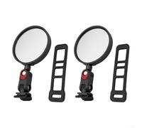 Rétroviseur convexe avec lentille à large couverture pour scooter électrique Ninebot ZT3 G2 G3 E3 F3 et modèles de cadre similaires (noir)