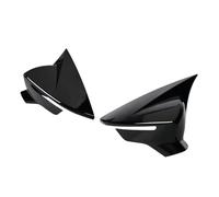 Retroviseur Couvercle Pour Seat Pour Leon MK3 MK3.5 5F Pour ST | Pour FR Pour Cupra 2013-2019 noir aile rétroviseur couvre rétroviseur housse noir brillant