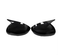 RéTroviseur Couverture Compatible Avec Kia Pour Rio 2011 2012 2013-2016 1 Paire De Boîtiers De Rétroviseur De Voiture OX Horn Trim Cover Coque De Rétroviseur De Porte Latérale Noir Brillant