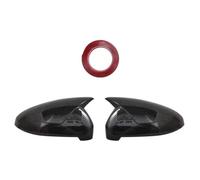 Rétroviseur Couverture Pour A4 B9 A5 S5 RS5 Style Fiber Carbone Noir Rétroviseur Latéral Couvercles Coque Rétroviseur Extérieur(Carbon Look)