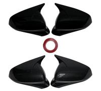 Rétroviseur Couverture Pour Seat Pour Leon Pour Cupra Pour Formentor 2020-2024 Capuchon D'aile Boîtier Porte Autocollant Garniture Coque Coque Rétroviseur Extérieur(Carbon pattern)