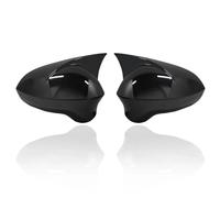 Rétroviseur Covers 2 Pièces Pour Siège Pour Leon MK2 2009 2010 2011 2012 ABS Plastique Chauve-souris Style Miroir Couvre Casquettes Rétroviseur Housse(Noir)